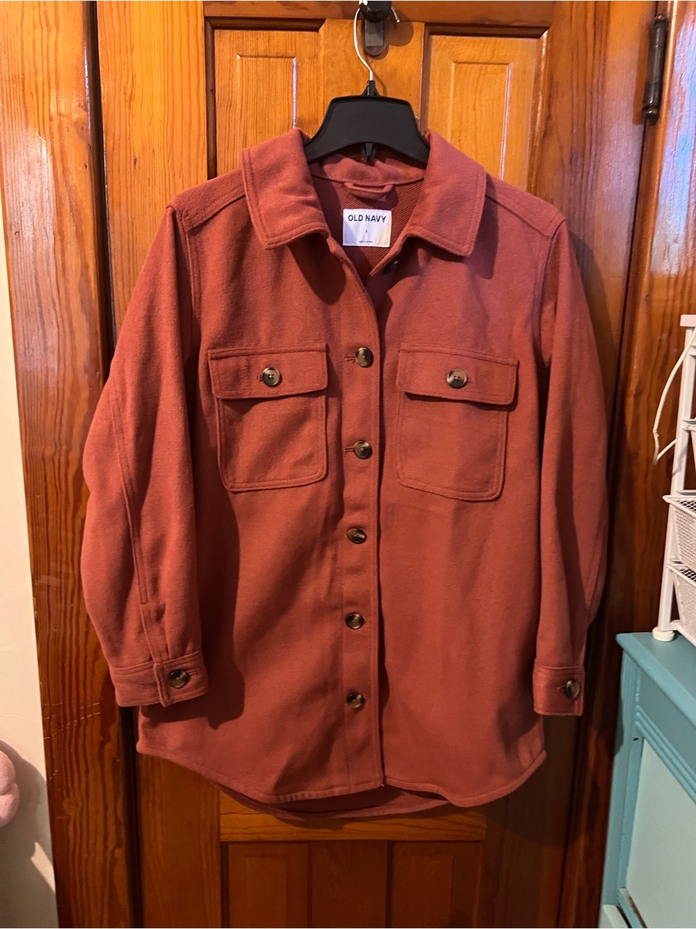 Old Navy Rust Button-Front Shacket
